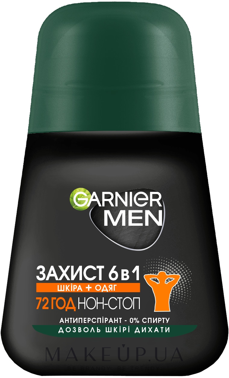 Кульковий дезодорант-антиперспірант для тіла для чоловіків "Захист 6 в 1" - Garnier Men  — фото 50ml