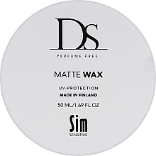 Парфумерія, косметика Матовий воск для волосся - Sim Sensitive DS Matte Wax