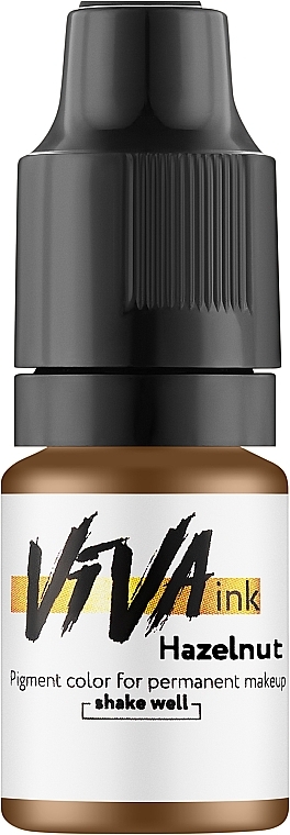 Пигмент для перманентного макияжа бровей, 6 мл - Viva ink Eyebrows 5 Hazelnut — фото N1