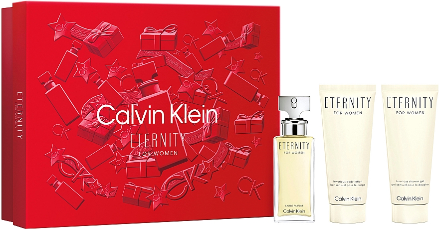 Calvin Klein Eternity For Women - Набор (edp/50 ml + b/lot/100 ml + sh/gel/100 ml) — фото N3
