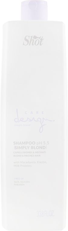 Шампунь для осветленных и мелированных волос - Shot Care Design Simply Blond Shampoo — фото N3