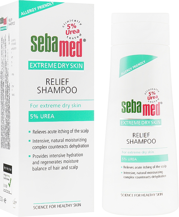 Шампунь для очень сухих волос - Sebamed Extreme Dry Skin Relief Shampoo 5% Urea