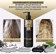 Набір "Професійний догляд за волоссям" - LUM (shm/250ml + h/balm/250ml + h/mask/200ml + hair/coc/50ml) — фото N13