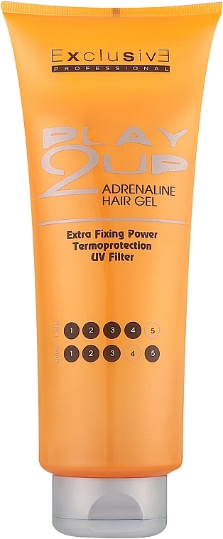 Гель супер сильной фиксации с термозащитой - Exclusive Professional Play2Up Adrenaline Hair Gel — фото N1