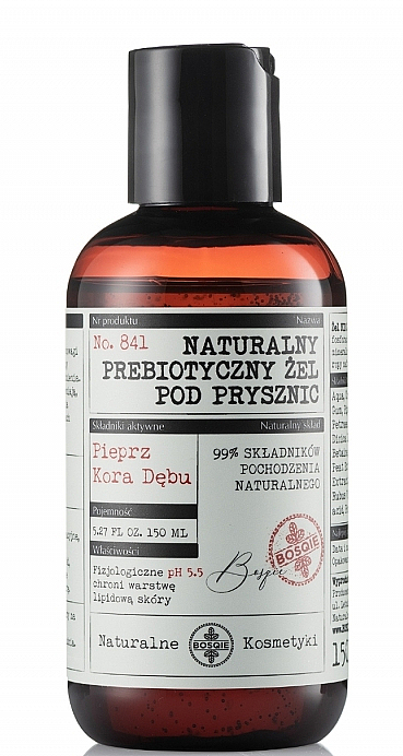 Натуральний гель для душу з пребіотиками "Перець і кора дуба" - Bosqie Prebiotic Natural Shower Gel — фото N1
