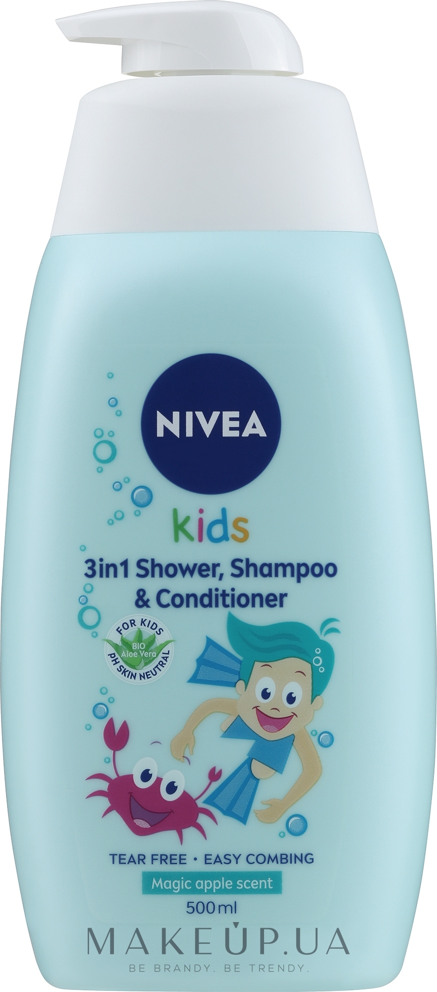 Гель для волосся та тіла 3 в 1 - NIVEA Kids 3in1 Shower Shampoo & Conditioner — фото 500ml