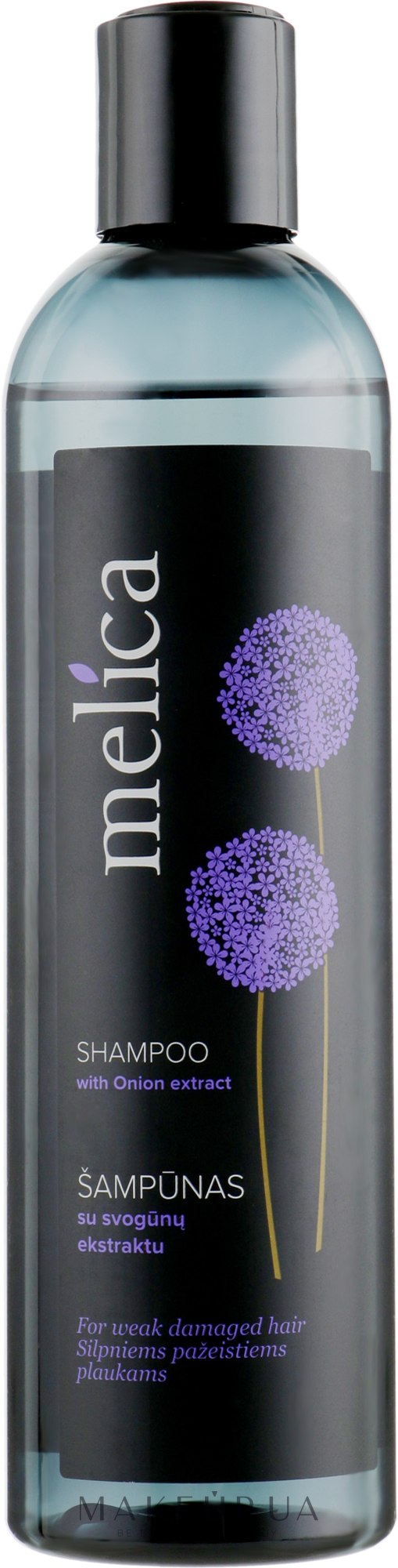 Шампунь з екстрактом цибулі для пошкодженого волосся - Melica Organic Shampoo — фото 300ml