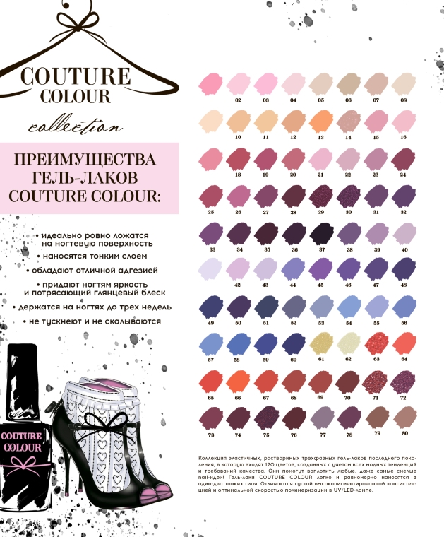 Гель-лак для нігтів - Couture Colour Collection UV/LED Gel Polish — фото N2