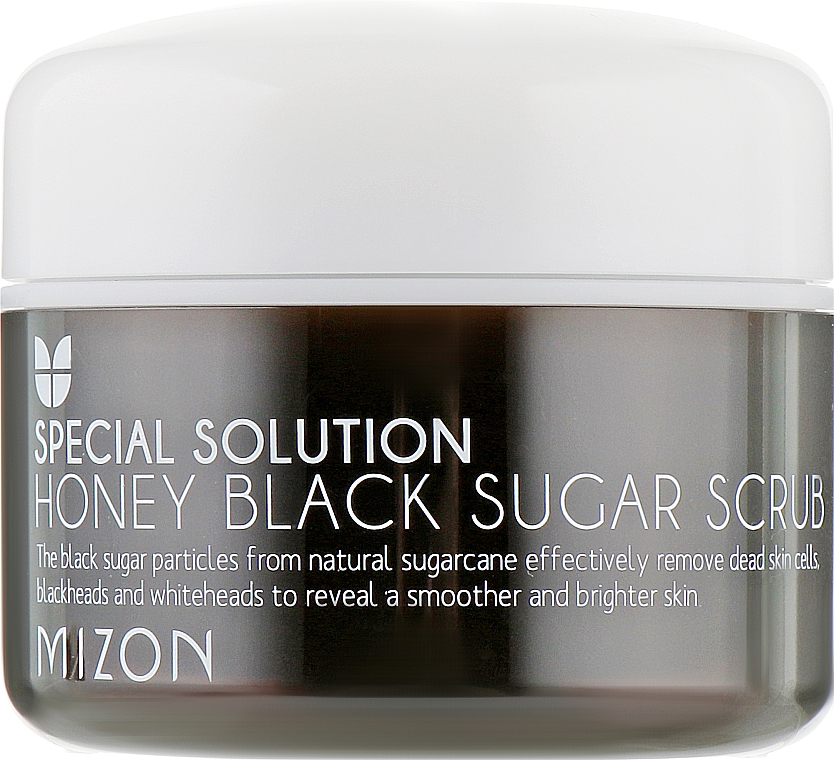 Скраб з чорним цукром і медом - Mizon Honey Black Sugar Scrub — фото N2