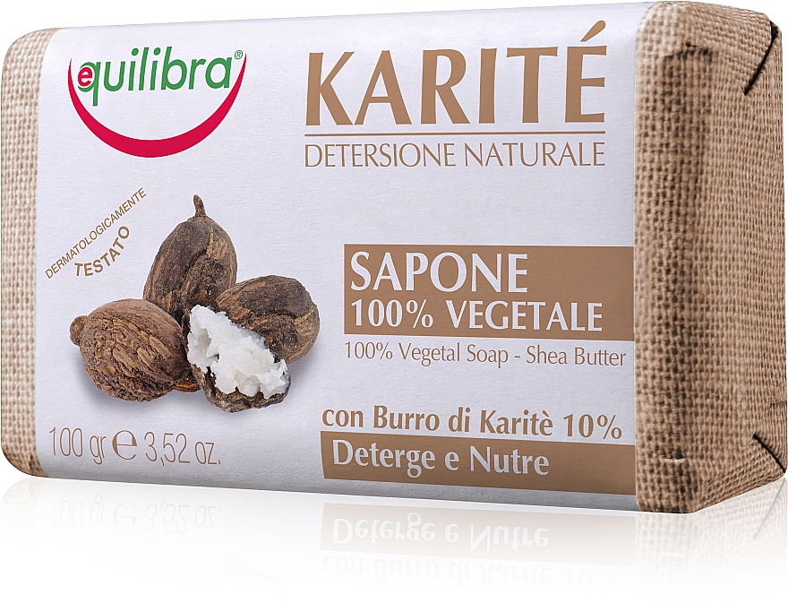 Мыло для тела "Карите" - Equilibra Karite Line Natural Soap
