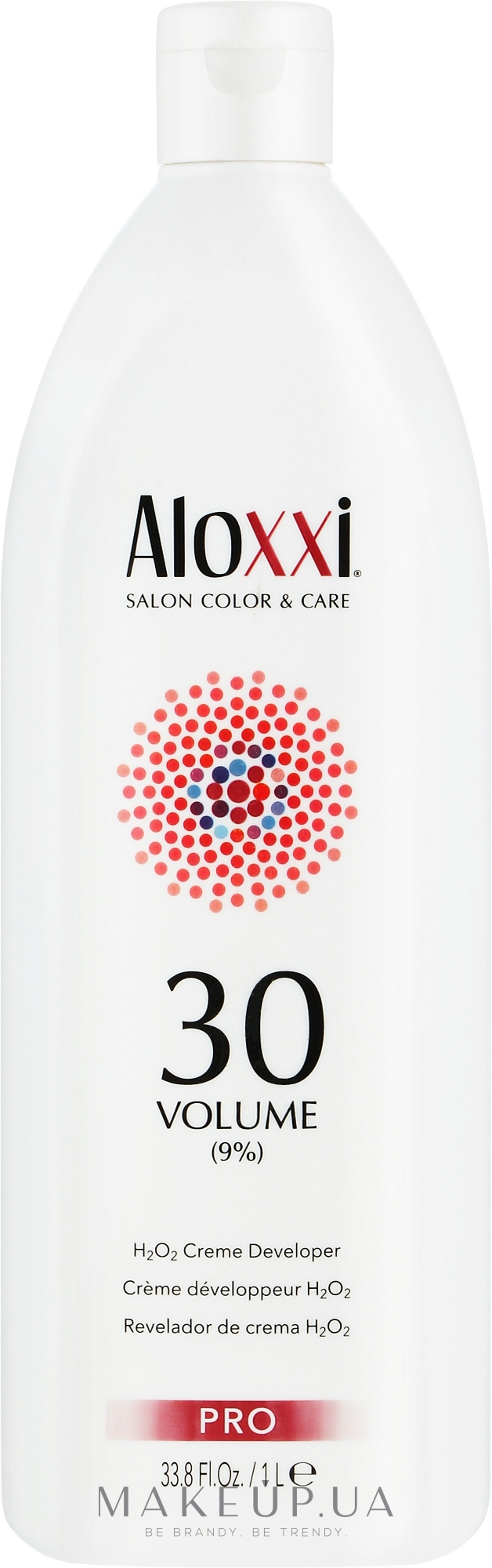 Крем-окислювач для волосся, 9% - Aloxxi 30Volume Creme Developer — фото 1000ml