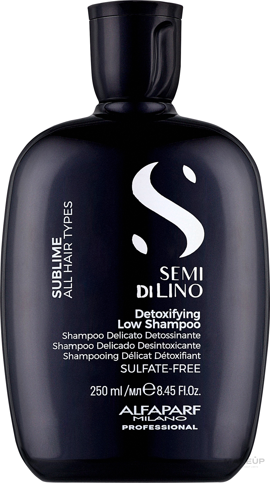 Шампунь для всех типов волос - Alfaparf Semi Di Lino Sublime Detoxifying Low Shampoo — фото 250ml