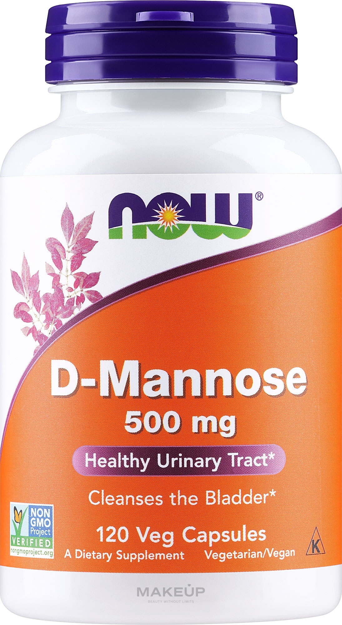 Натуральная добавка, 120 капсул - Now Foods D-Mannose — фото 120шт