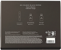 Molton Brown Re-charge Black Pepper - Набір (edt/mini/7,5ml + sh/gel/100ml + b/lot/100ml) — фото N3