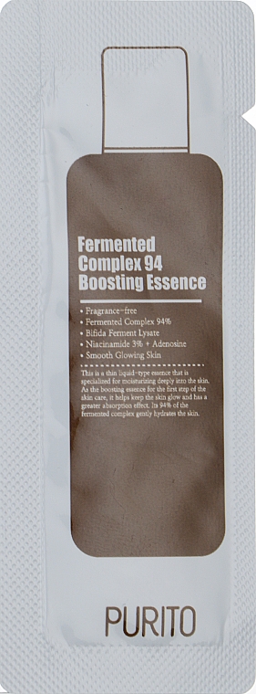 Ферментированная эссенция с ниацинамидом 3% - Purito Fermented Complex 94 Boosting Essence (пробник) (тестер)