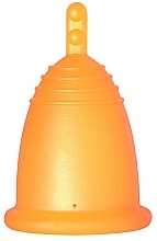 Менструальна чаша з ніжкою, розмір L, помаранчева - MeLuna Classic Menstrual Cup Stem — фото N1