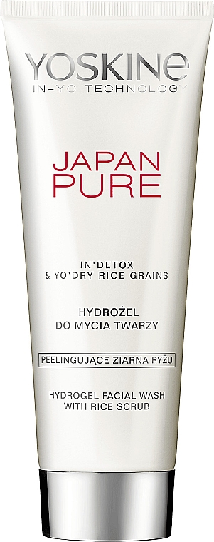 Гель для умывания - Yoskine Japan Pure Hydrogel Facial Wash With Rice Scrub — фото N1