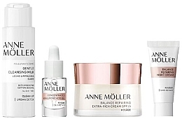 Духи, Парфюмерия, косметика Набор - Anne Moller Firming And Repairing Ritual (f/cr/50ml + f/cr/mini/15ml + cl/milk/60ml + f/gel/5ml)