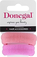 Духи, Парфюмерия, косметика Резинки для волос FA-5642, розовая + персиковая - Donegal