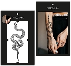 Временное тату "Змея 20 см" - Tattooshka — фото N1