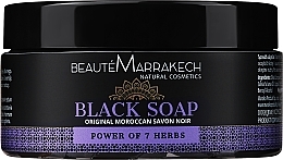 Парфумерія, косметика Натуральне чорне мило "7 трав"  - Beaute Marrakech Savon Noir Moroccan Black Soap