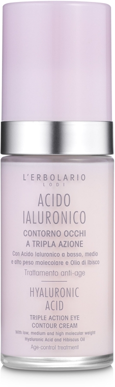 Крем с гиалуроновой кислотой для кожи вокруг глаз - L'Erbolario Acido Ialuronico Contorno occhi  — фото N2