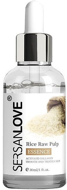 Антивікова сироватка для обличчя з екстрактом м'якоті сирого рису - SersanLove Rice Raw Pulp Essence — фото N1