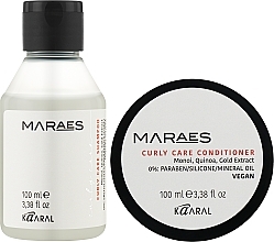 Набір - Kaaral Maraes Curly Care Travel Kit (shm/100ml + h/cond/100ml) — фото N2