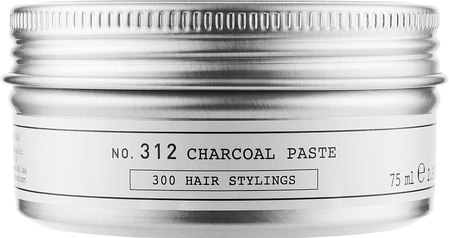 Паста для волос из древесного угля сильной фиксации - Depot 312 Chorcoal Paste — фото N2