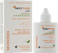 Крем сонцезахисний SPF 50 - Seventeen Skin Perfection Daily Fluid SPF 50 — фото N2