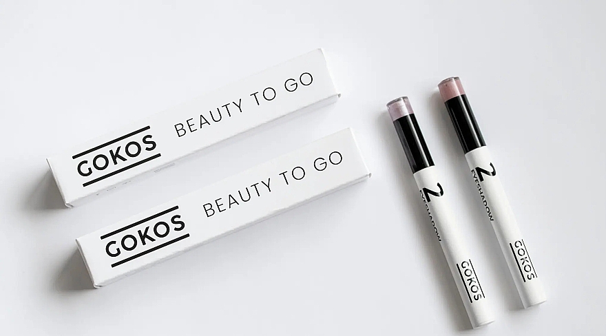 Тіні для повік в олівці - Gokos EyeColor Eyeshadow White Edition — фото N4