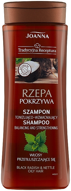 Шампунь для волос "Репа и крапива" - Joanna Balancing And Strengthening Shampoo — фото N1