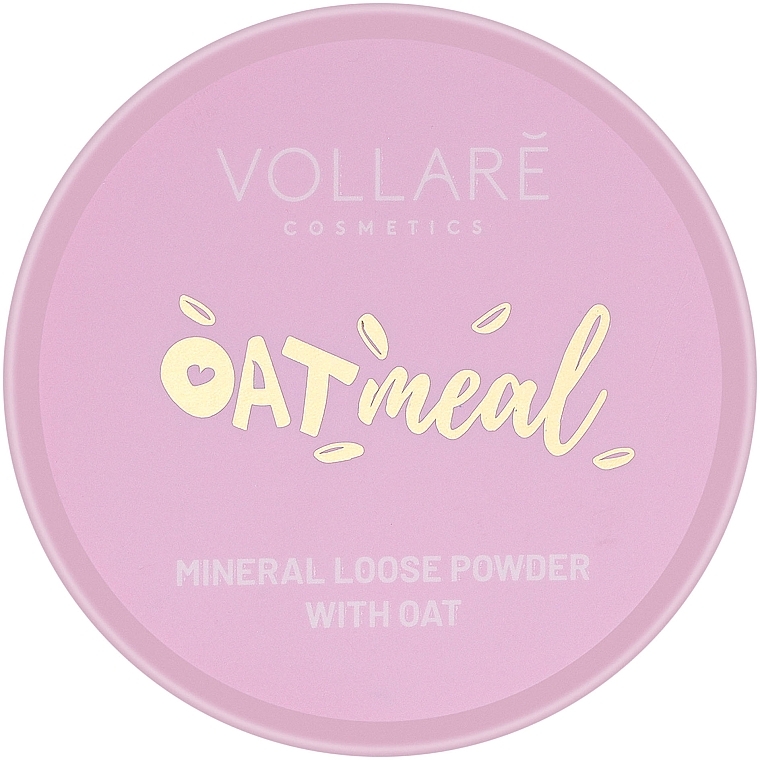 Пудра "Вівсяна" розсипчаста - Vollare Oat Meal Mineral Loose Powder With Oat — фото N1