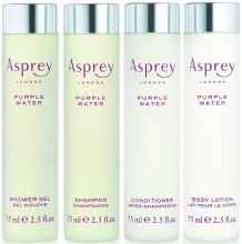 Парфумерія, косметика Asprey London Purple Water - Набір (sh/75ml + cond/75ml + b/lot/75ml + sh/gel/75ml)