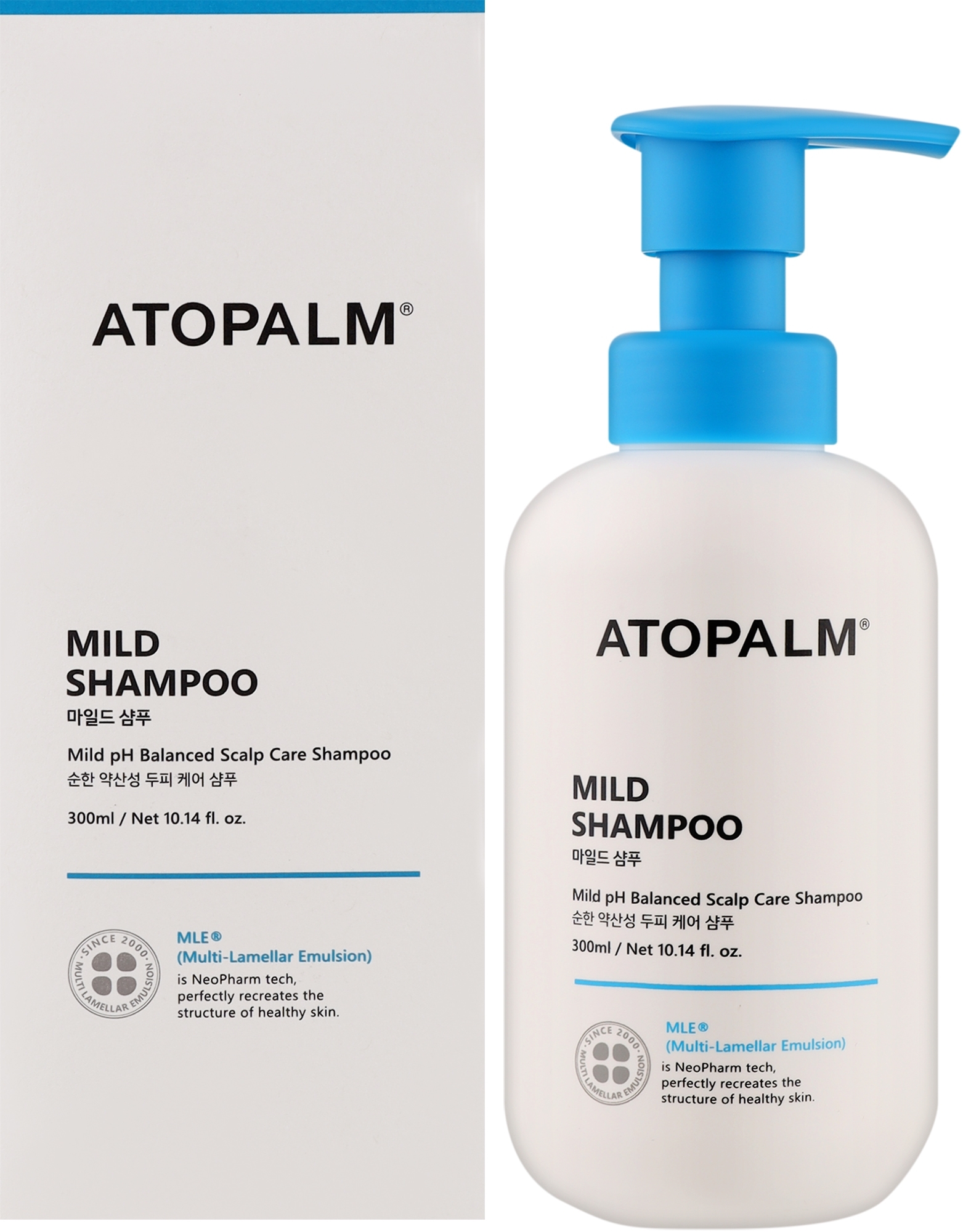 Шампунь для сухих и поврежденных волос - Atopalm Mild Shampoo — фото 300ml