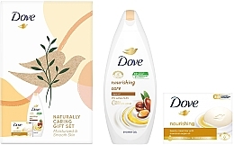 Духи, Парфюмерия, косметика Набор - Dove Naturally Care Gift Set (sh/gel/250ml + soap/90g)