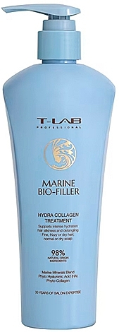 Маска-кондиционер для волос с гидролизованным коллагеном - T-Lab Professional Marine Bio-Filler Hydra Collagen Treatment — фото N1