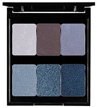 Духи, Парфюмерия, косметика Палетка теней для век, 6 цветов - Pierre Rene Palette Match System Eyeshadow Nude Blue