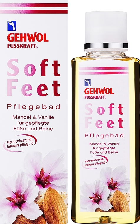 Зволожувальна ванна для ніг "Мигдаль і ваніль" - Gehwol Fusskraft Soft Feet Nourishing Bath Almond&Vanilla — фото N2