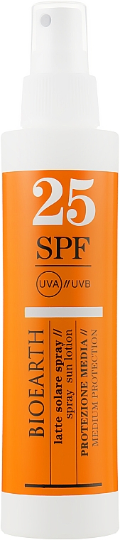 Сонцезахисний спрей для тіла SPF 25 - Bioearth Sun Solare Corpo Spray SPF 25 — фото N2