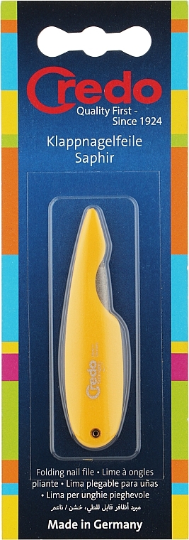 Сапфірова пилка, складна, жовта - Credo Solingen — фото N1