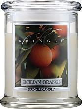 Духи, Парфюмерия, косметика Ароматическая свеча в банке - Kringle Candle Sicilian Orange