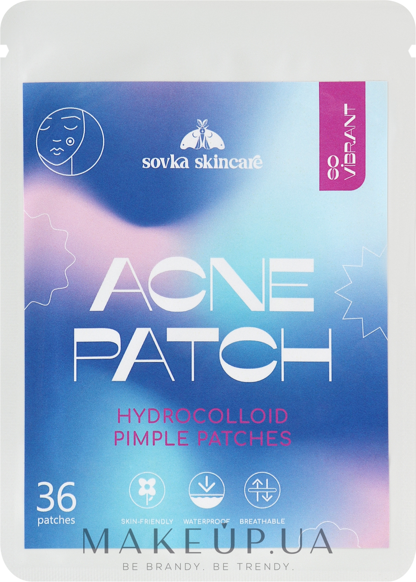 Акне-патчи от высыпаний, 36 шт. - Sovka Skincare Acne Patch Hydrocolloid Pimple Patches  — фото 36шт