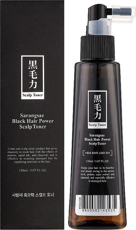Тоник для кожи головы - Sarangsae Black Hair Power Scalp Toner — фото N2