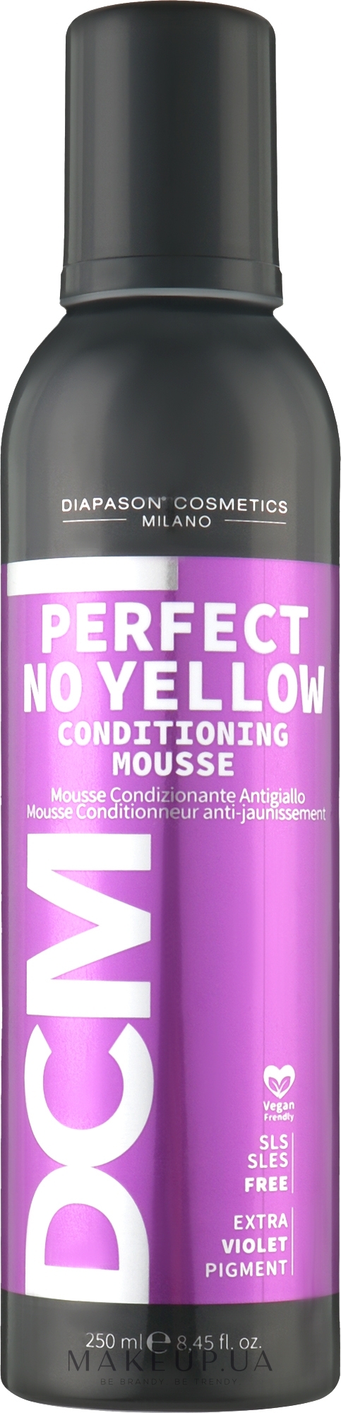 Антижовтий мус для волосся - DCM Perfect No Yellow conditioning mousse — фото 250ml