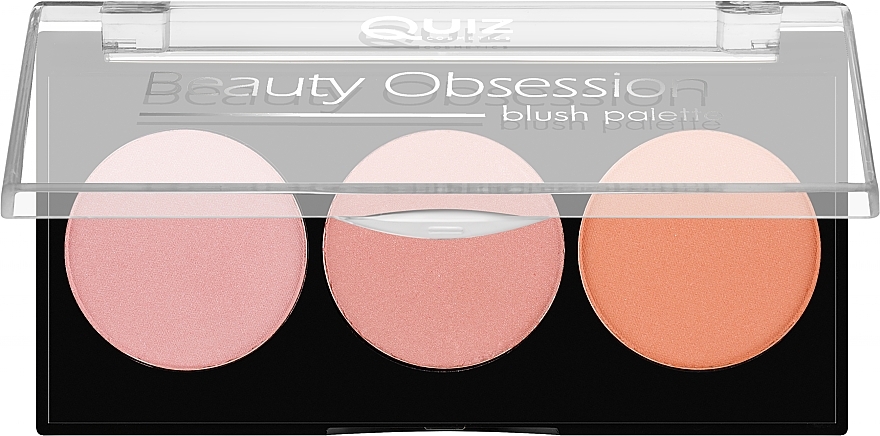Палетка румян для лица - Quiz Cosmetics Beauty Obsession Palette Blush — фото N1