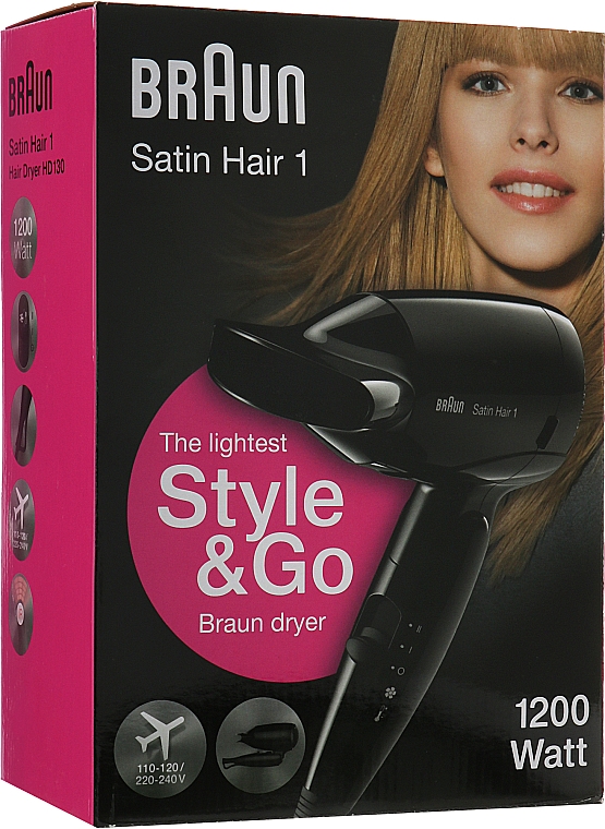 Фен для волос - Braun Satin Hair 1 HD 130 — фото N2