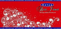 Парфумерія, косметика Пахощі палички "Червоний дорогоцінний камінь" - Satya Red Jewel Dhoop Sticks Premium