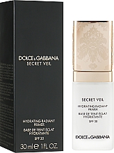 Зволожувальний праймер з ефектом сяяння - Dolce & Gabbana Secret Veil Hydrating Radiant Primer — фото N1