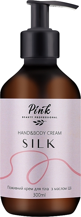 Поживний крем для тіла та рук з маслом Ші "Silk" - Pink Hand & Body Cream — фото N2